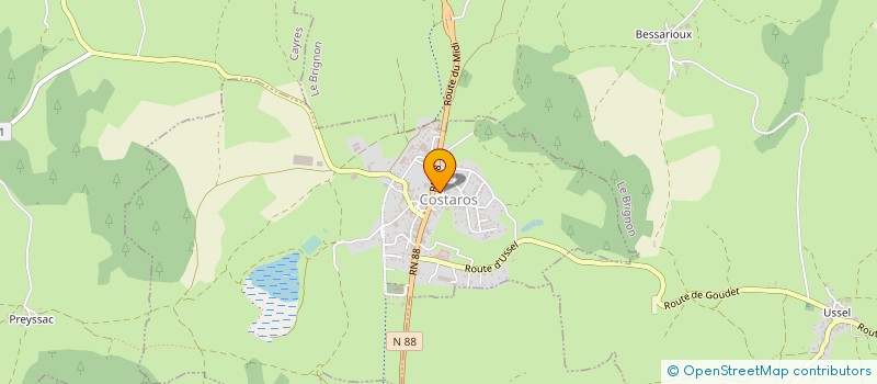 localisation de l'entreprise LE SOLEIL DES CUMA  COSTAROS