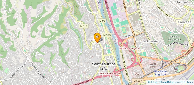 localisation de l'entreprise LE SOLEIL DES GAZELLES  SAINT-LAURENT-DU-VAR