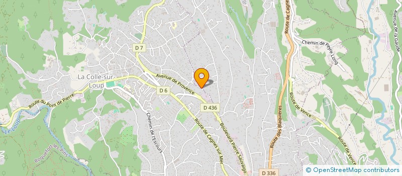 localisation de l'entreprise LE SOLEIL DES JARDINS à SAINT-PAUL-DE-VENCE