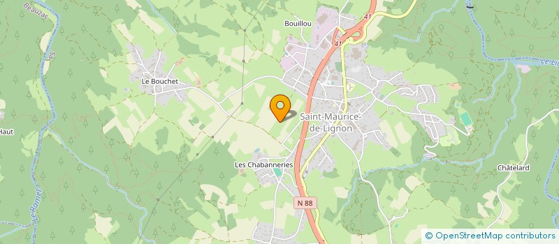 localisation de l'entreprise LE SOLEIL DU GARET  SAINT-MAURICE-DE-LIGNON