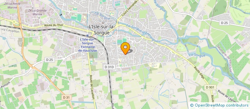 localisation de l'entreprise LE SOLEIL DU LUBERON - INDIVISON BEURET COUTURIER  L'ISLE-SUR-LA-SORGUE