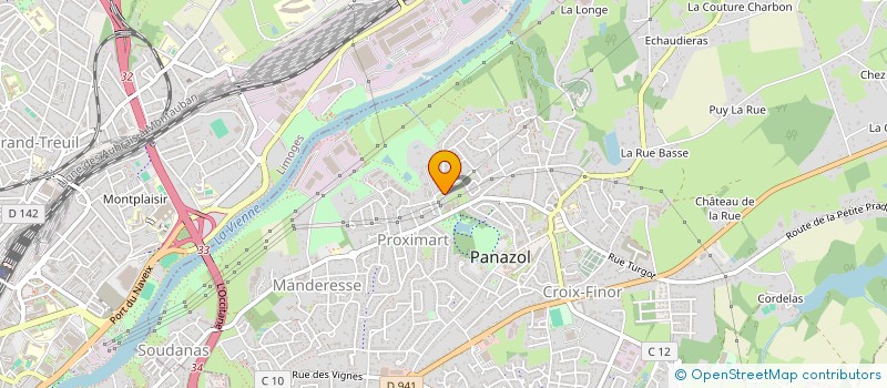 localisation de l'entreprise LE SOLEIL DU PARC à PANAZOL