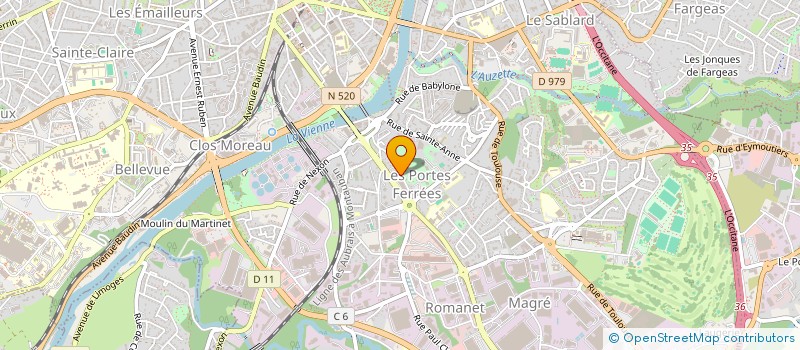 localisation de l'entreprise LE SOLEIL DU PORTUGAL à LIMOGES