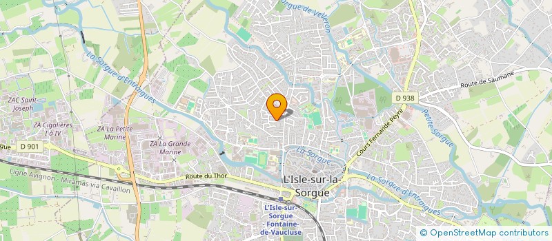 localisation de l'entreprise LE SOLEIL DU SUD  L'ISLE-SUR-LA-SORGUE