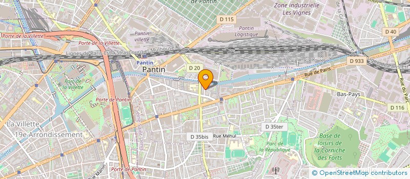 localisation de l'entreprise LE SOLEIL LEVANT à PANTIN