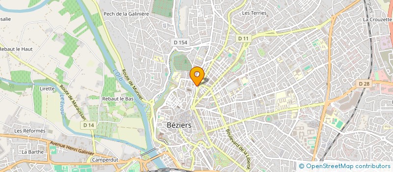 localisation de l'entreprise LE SOLEIL LEVANT à BEZIERS
