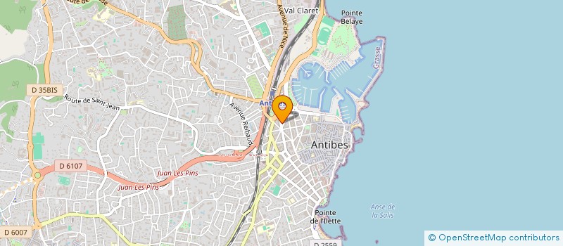localisation de l'entreprise LE SOLEIL MEDITERRANEEN SARL à ANTIBES