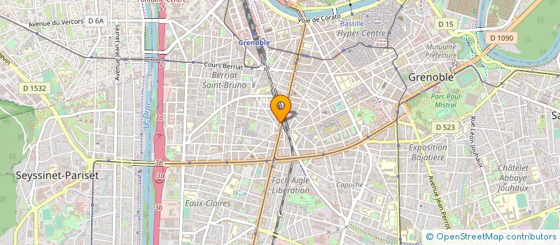 localisation de l'entreprise LE SOLEIL ROUGE  GRENOBLE