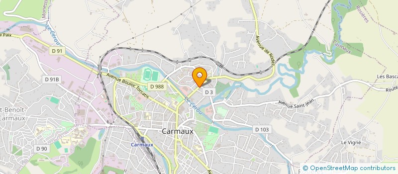 localisation de l'entreprise LE SOLEIL TARNAIS à CARMAUX