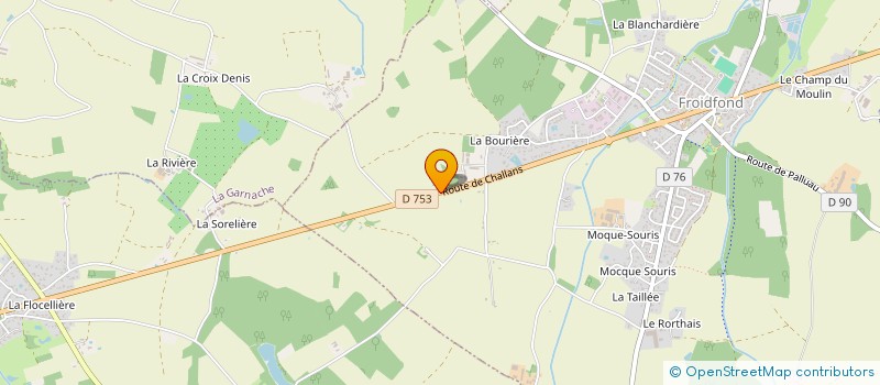 localisation de l'entreprise LE SOLIER  FROIDFOND