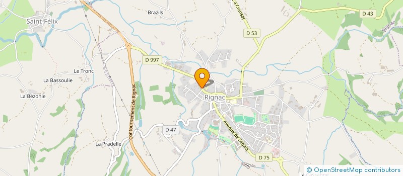 localisation de l'entreprise LE SON A LA CAMPAGNE  RIGNAC