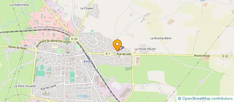 localisation de l'entreprise LE SON DE L'ORTEIL  EVRON