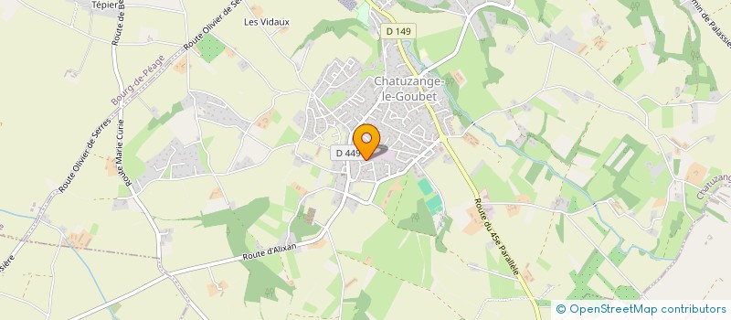 localisation de l'entreprise LE SON DES VENTS à CHATEAUNEUF-SUR-ISERE