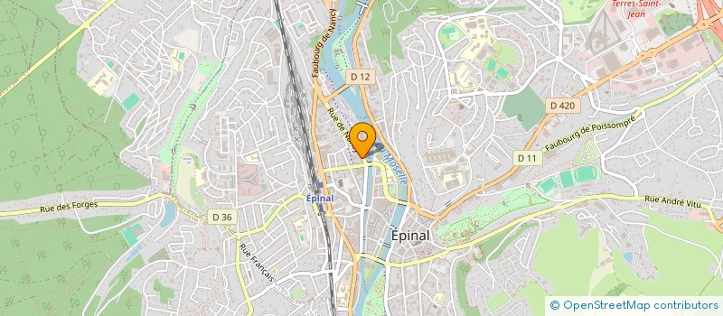 localisation de l'entreprise LE SONIA à EPINAL