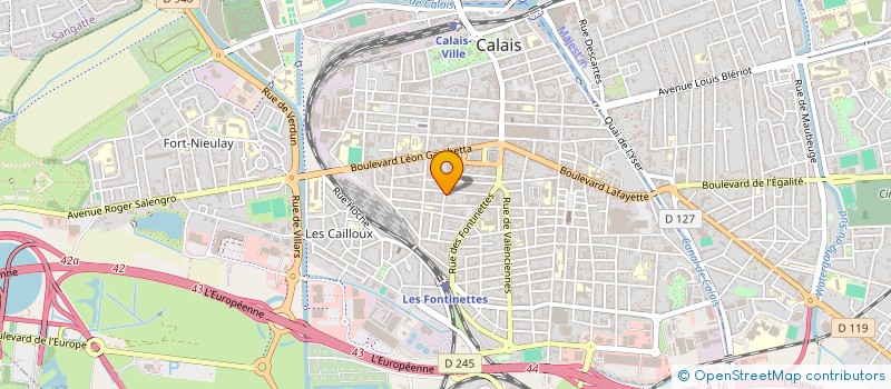 localisation de l'entreprise LE SONOSCOPE  CALAIS