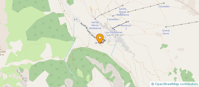 localisation de l'entreprise LE SORBIER  SAINT-VERAN