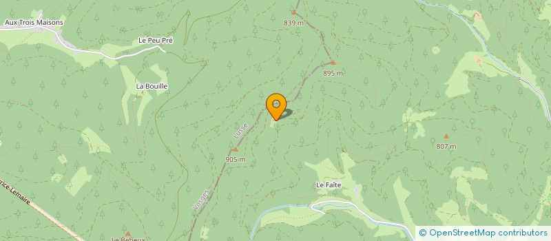 localisation de l'entreprise LE SORBIER  SAINTE-CROIX-AUX-MINES