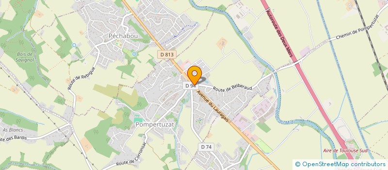 localisation de l'entreprise LE SORBIER  POMPERTUZAT