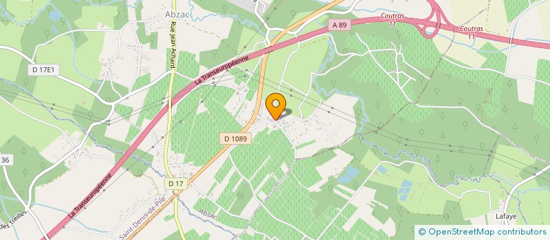 localisation de l'entreprise LE SORILLON à ABZAC