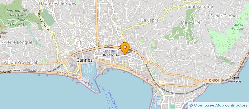 localisation de l'entreprise LE SORRENTO à CANNES