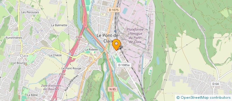 localisation de l'entreprise LE SOU DES ECOLES JULES VERNE  LE PONT-DE-CLAIX