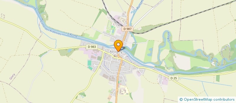 localisation de l'entreprise LE SOUCHET  ATTIGNY