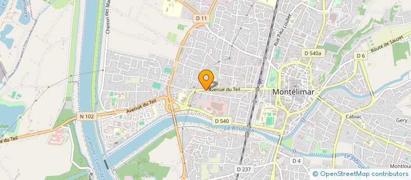 localisation de l'entreprise LE SOUFFLE à MONTELIMAR