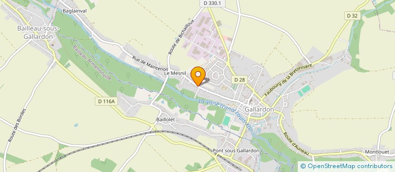 localisation de l'entreprise LE SOUFFLE à GALLARDON