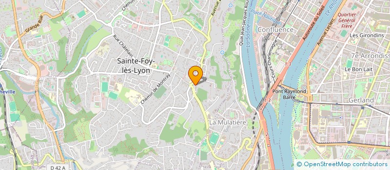 localisation de l'entreprise LE SOUFFLE BIO  SAINTE-FOY-LES-LYON