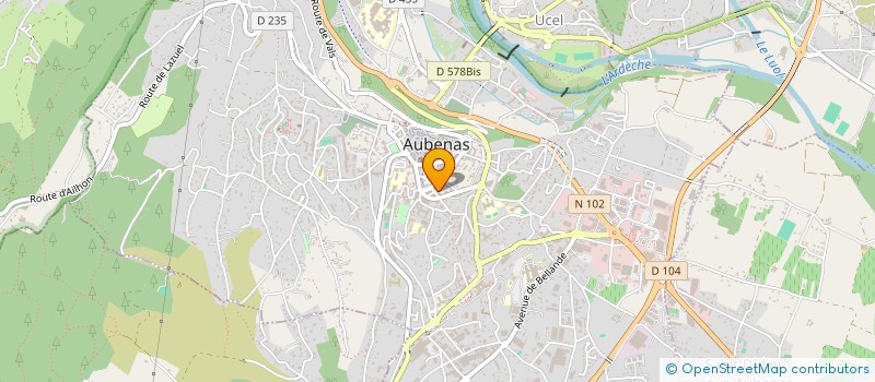 localisation de l'entreprise LE SOUFFLE D'ASHOKA à AUBENAS