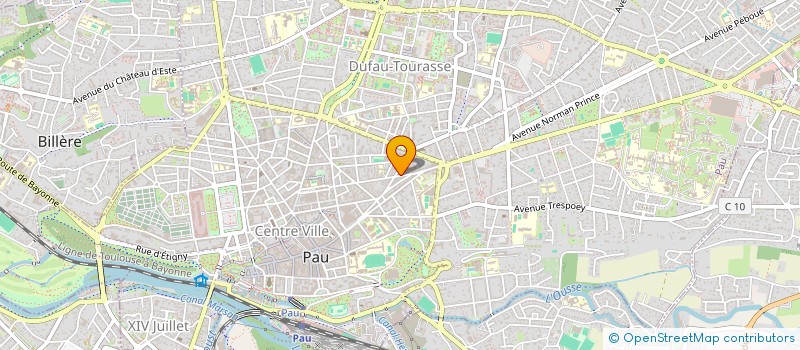 localisation de l'entreprise LE SOUFFLE D'ORIENT à PAU