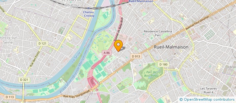 localisation de l'entreprise LE SOUFFLE DE LA DANSE à RUEIL-MALMAISON