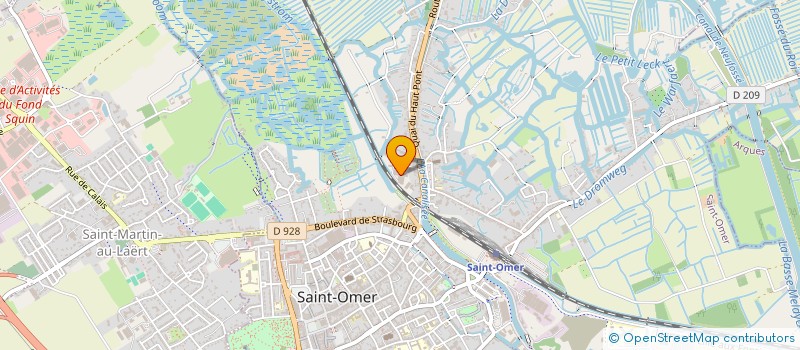 localisation de l'entreprise LE SOUFFLE DE LAURENT  SAINT OMER