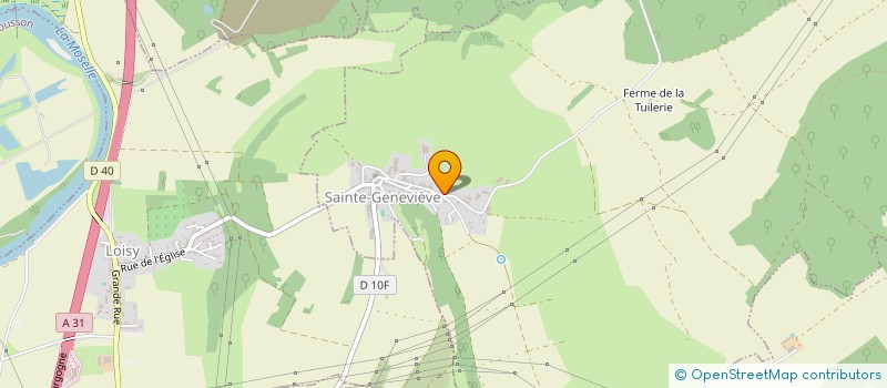 localisation de l'entreprise LE SOUFFLE DE VIE  SAINTE-GENEVIEVE