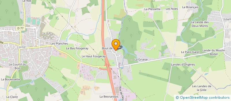 localisation de l'entreprise LE SOUFFLE DE VIE  LAILLE