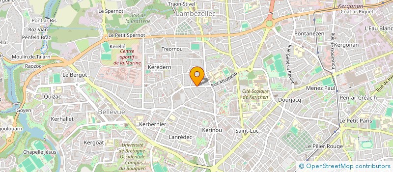 localisation de l'entreprise LE SOUFFLE DES BIDOURICS à BREST