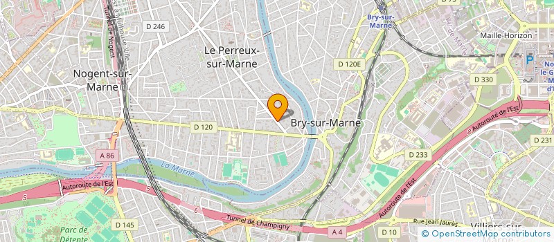 localisation de l'entreprise LE SOUFFLE-DOULEUR  LE PERREUX-SUR-MARNE