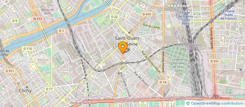 localisation de l'entreprise LE SOUFFLE DU MONDE à SAINT-OUEN-SUR-SEINE