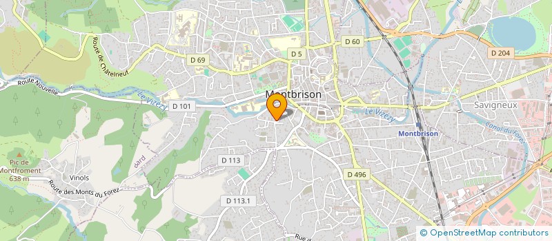 localisation de l'entreprise LE SOUFFLE FOREZIEN  MONTBRISON