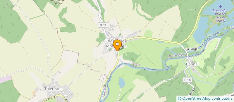 localisation de l'entreprise LE SOUFFLET  CHASSEY-LES-MONTBOZON