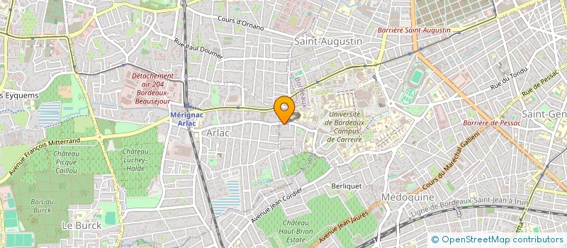 localisation de l'entreprise LE SOUFFLET  BORDEAUX