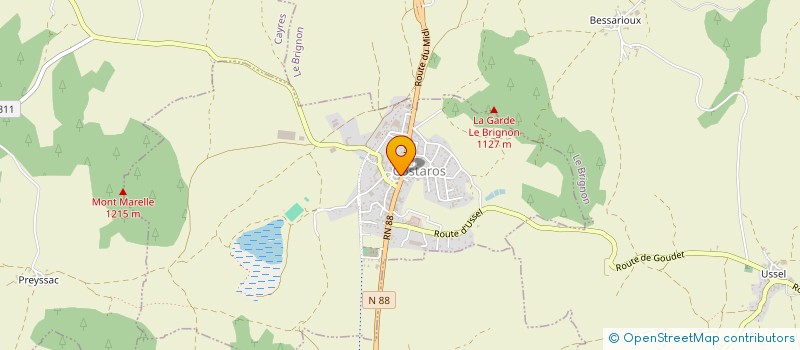localisation de l'entreprise LE SOULIER LOZERIEN à COSTAROS
