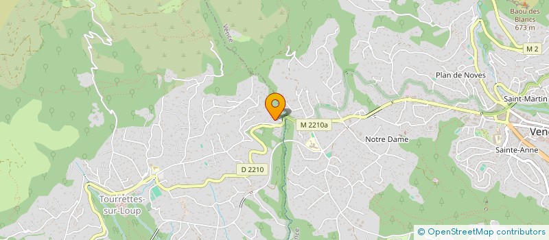 localisation de l'entreprise LE SOURCIER à TOURRETTES-SUR-LOUP