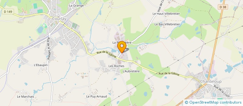 localisation de l'entreprise LE SOURDY  COURLAY