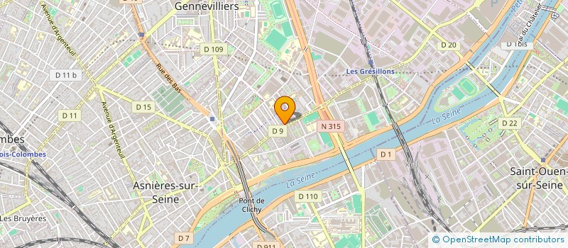 localisation de l'entreprise LE SOURIRE à GENNEVILLIERS