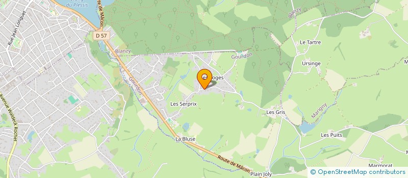 localisation de l'entreprise LE SOURIRE  GOURDON