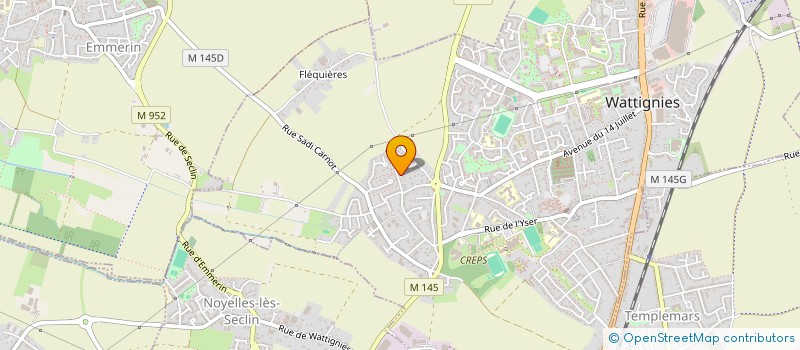 localisation de l'entreprise LE SOURIRE  WATTIGNIES