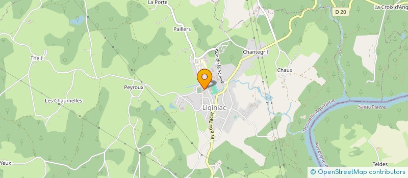 localisation de l'entreprise LE SOURIRE DE LA DORDOGNE  LIGINIAC