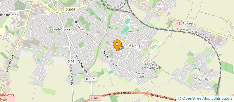 localisation de l'entreprise LE SOURIRE DE LUCIE  CAMBRAI