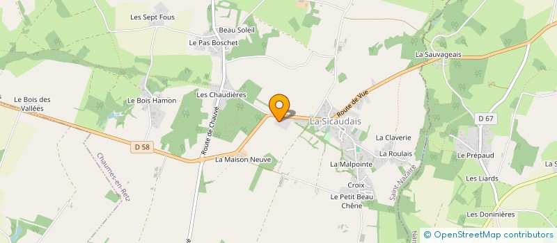 localisation de l'entreprise LE SOURIRE DE TOM  CHAUMES-EN-RETZ